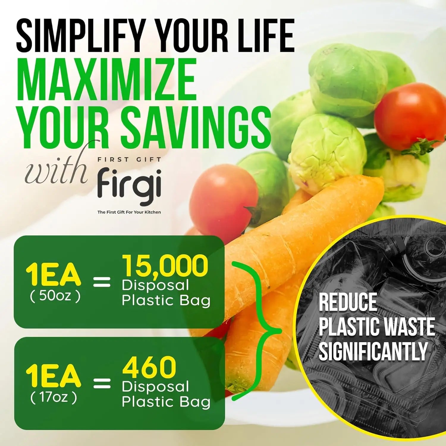 Reusable Silicone Food Storage Bags, 3-Pack Variety Set (2, 3.5, 6 Cups), Made in Korea BPA-Free Silicone, Triple-Airtight Fr