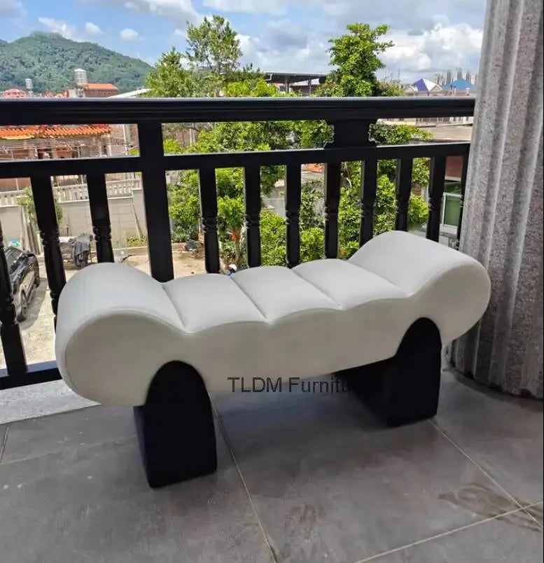 Leisure Creative Bedroom Simple Designer Living Room Sofa Bench High-end Clothing Store Bench Home Bedroom Bench Bed End Stools