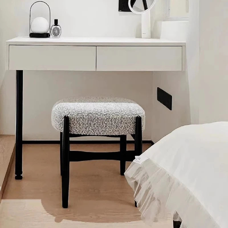 Home Wooden Vanity Chair Desk Liquidation Headdresses Dressing Vanity Chair Comfortable Makeup Muebles Bedroom Furniture