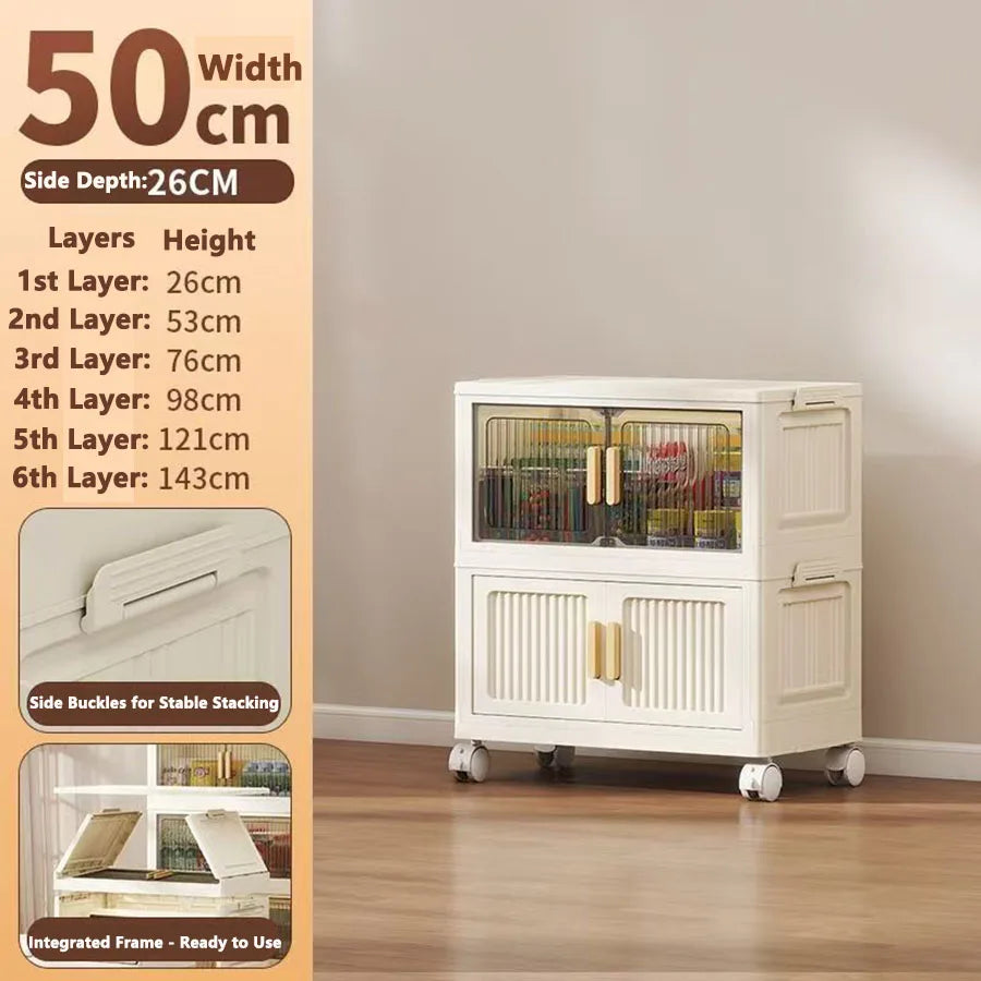 Simple wardrobe for home use baby and children's clothing organizer baby wardrobe plastic storage no installation storage ca