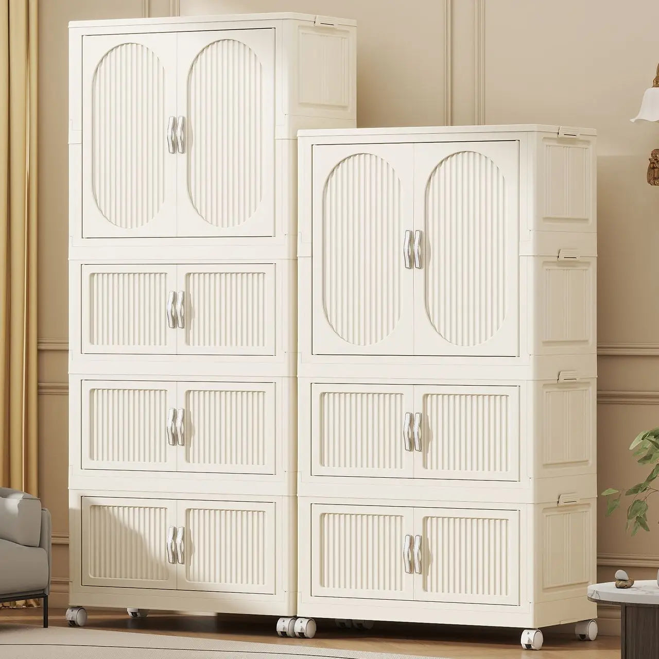 Simple wardrobe for home use baby and children's clothing organizer baby wardrobe plastic storage no installation storage ca