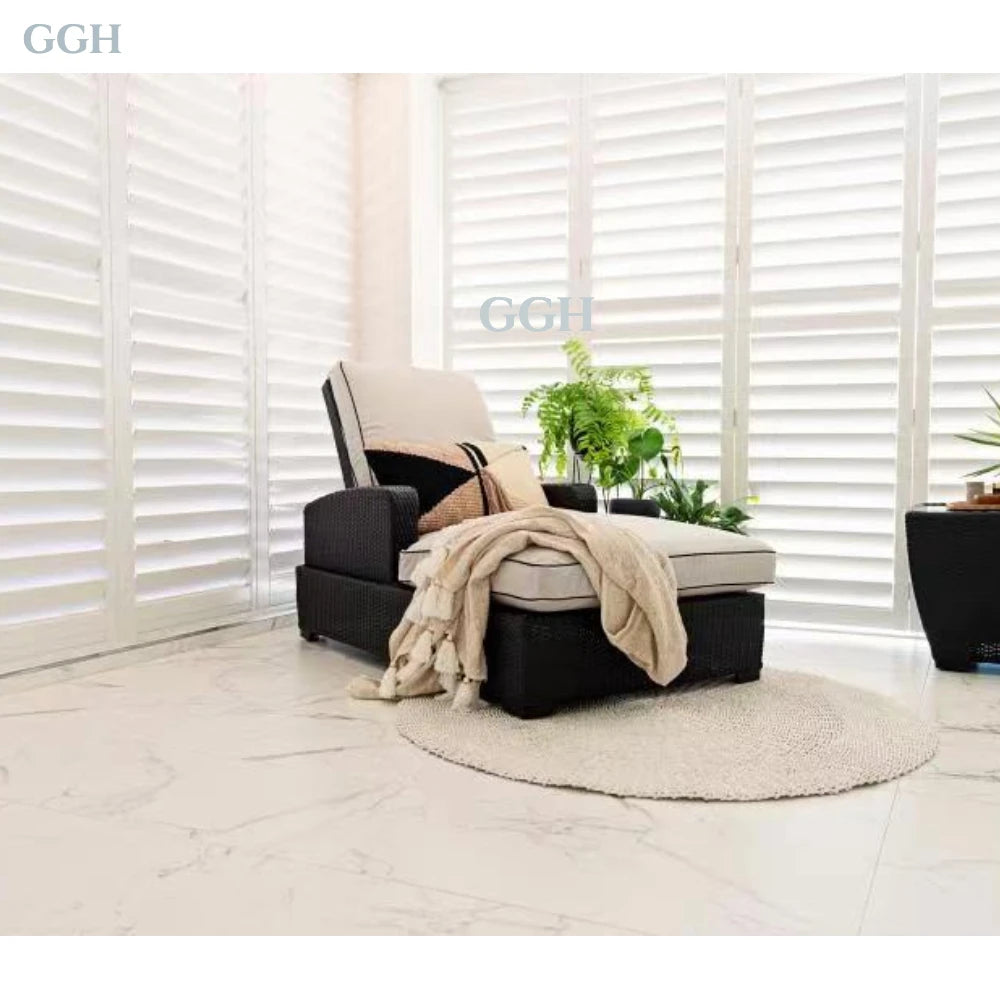 Modern Aluminum Alloy Horizontal Outdoor Plantation Shutters with 5 Year Warranty