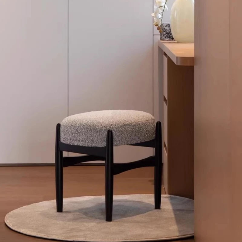 Home Wooden Vanity Chair Desk Liquidation Headdresses Dressing Vanity Chair Comfortable Makeup Muebles Bedroom Furniture