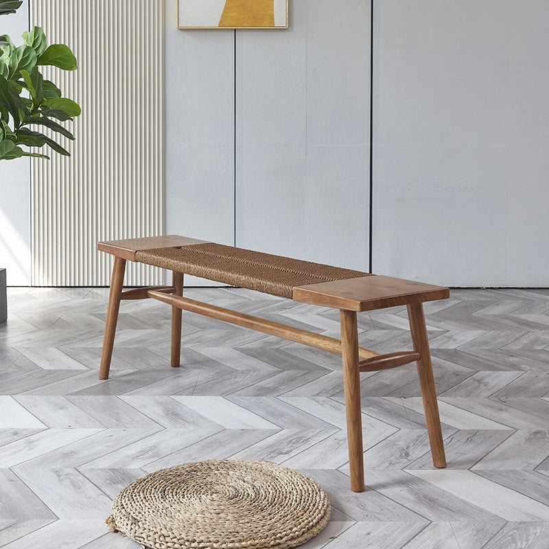 Wooden Modern Foot Stool Space Saving Nordic Minimalist Shoe Bench Seat Step Stool Room Decor Muebles Ornaments Home Decor