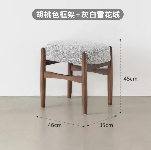 Home Wooden Vanity Chair Desk Liquidation Headdresses Dressing Vanity Chair Comfortable Makeup Muebles Bedroom Furniture